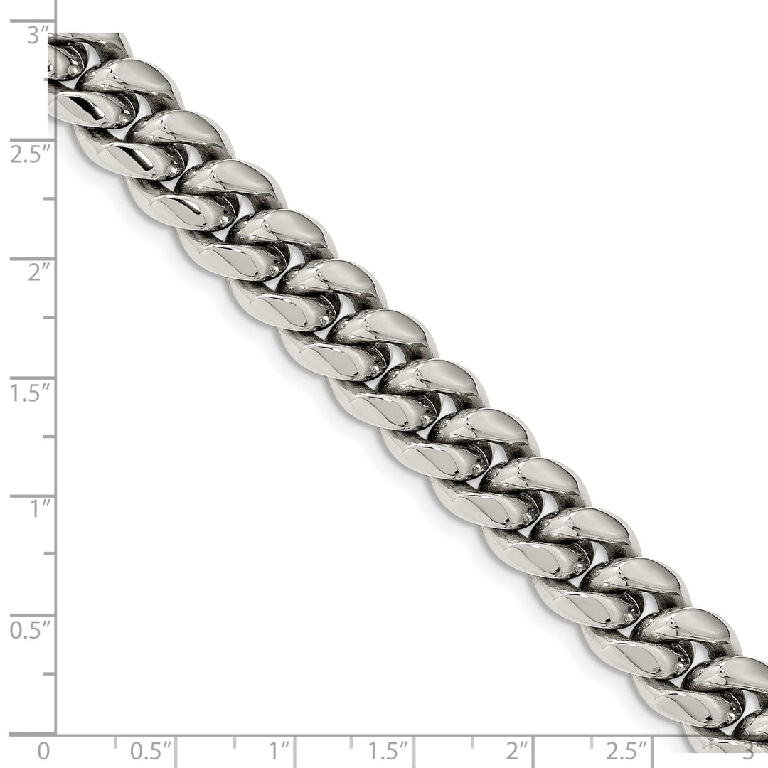 Chisel Stainless Steel Curb Bracelet Bracelet 8.5 Inch