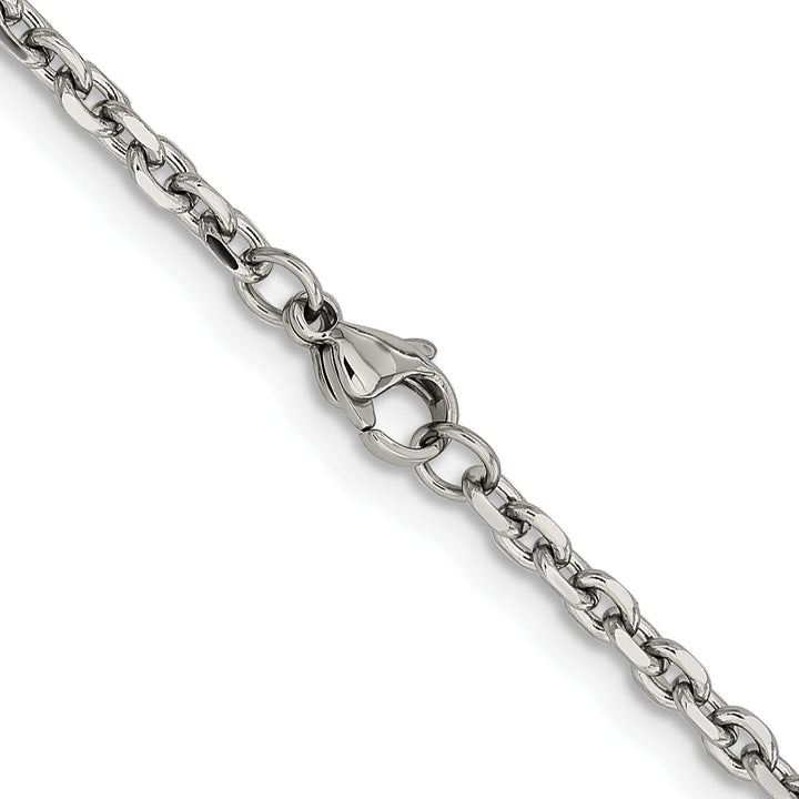 Chisel Stainless Steel D.C. 3.4mm Cable Chain