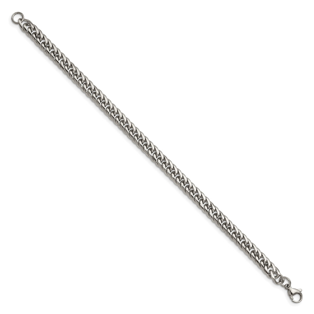 Chisel Stainless Steel Double Curb Bracelet Bracelet 9 Inch