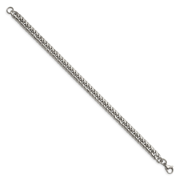 Chisel Stainless Steel Double Curb Bracelet Bracelet 9 Inch