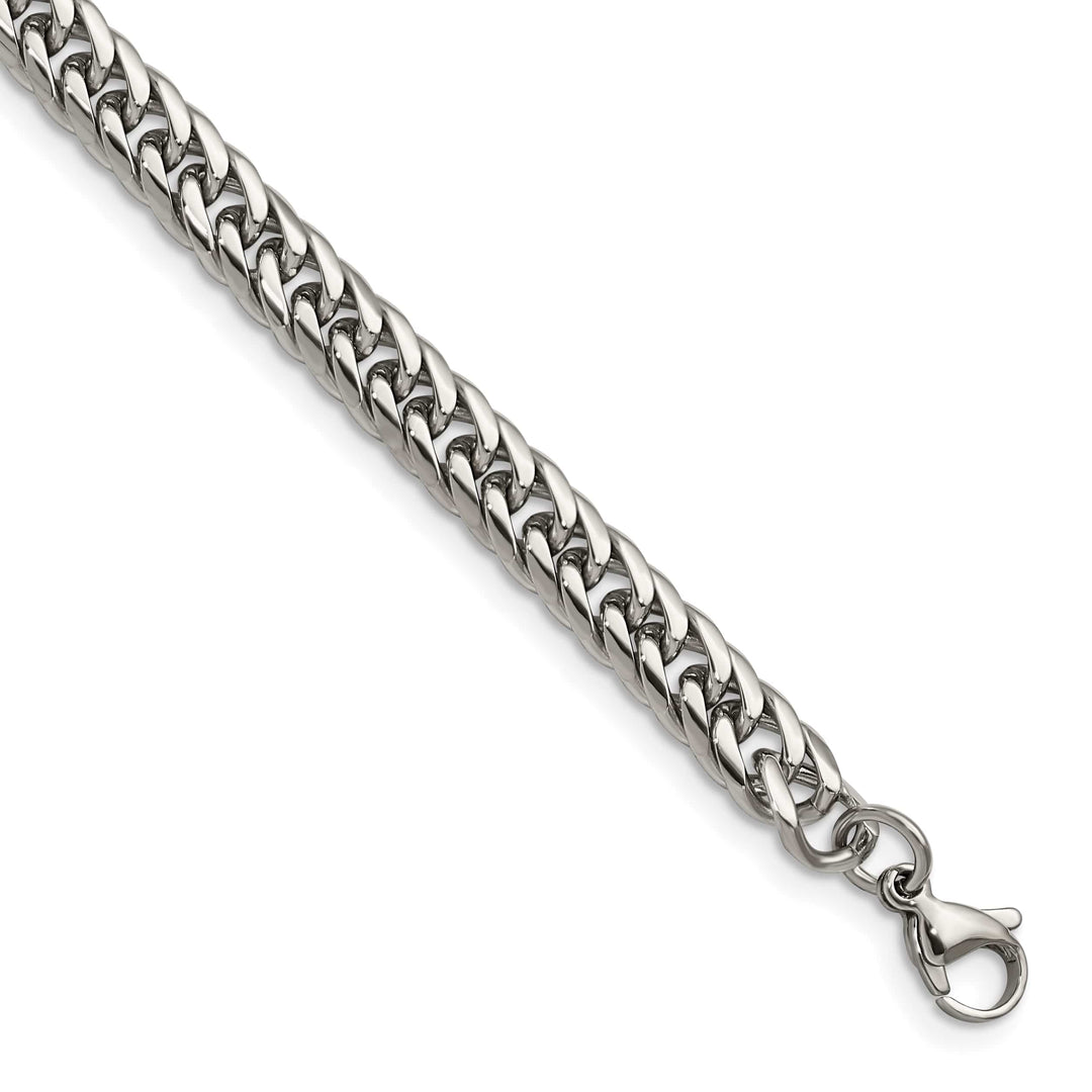 Chisel Stainless Steel Double Curb Bracelet Bracelet 9 Inch