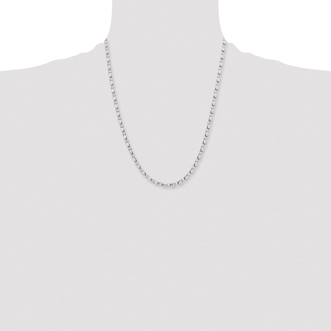 Chisel Stainless Steel Fancy Link 22in Chain