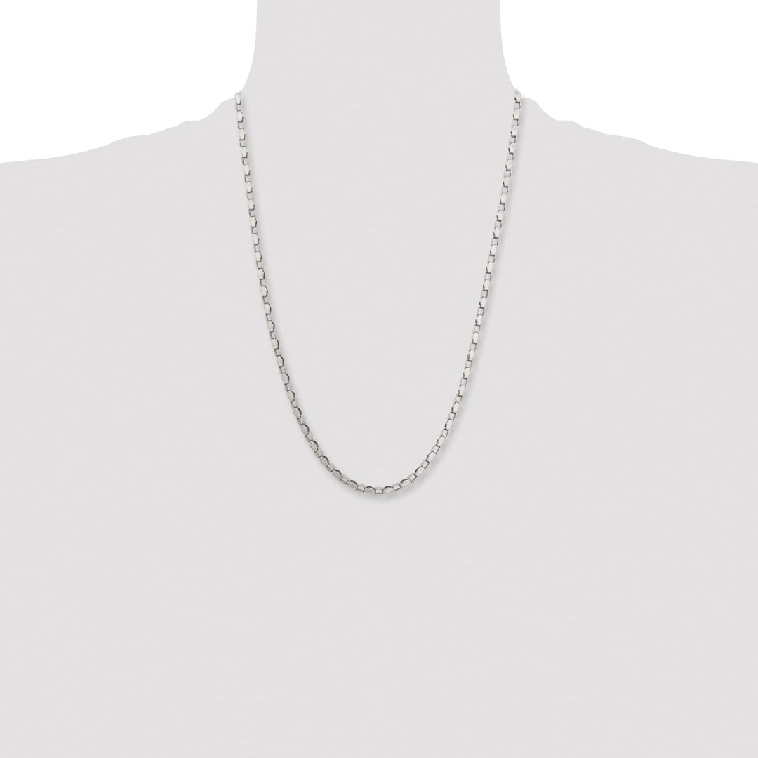 Chisel Stainless Steel Fancy Link 24in Chain