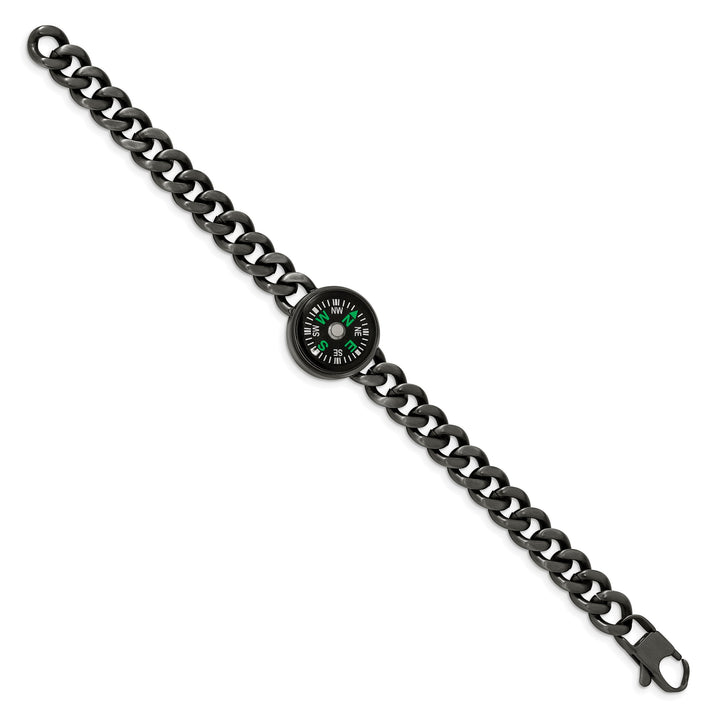 Chisel Stainless Steel Gun Metal IP-plated with Functional Bracelet