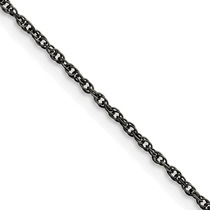 Chisel Stainless Steel Oxidized 2mm Fancy Link Chain