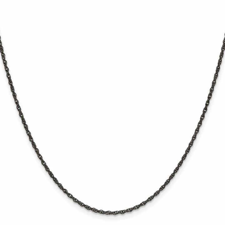 Chisel Stainless Steel Oxidized 2mm Fancy Link Chain