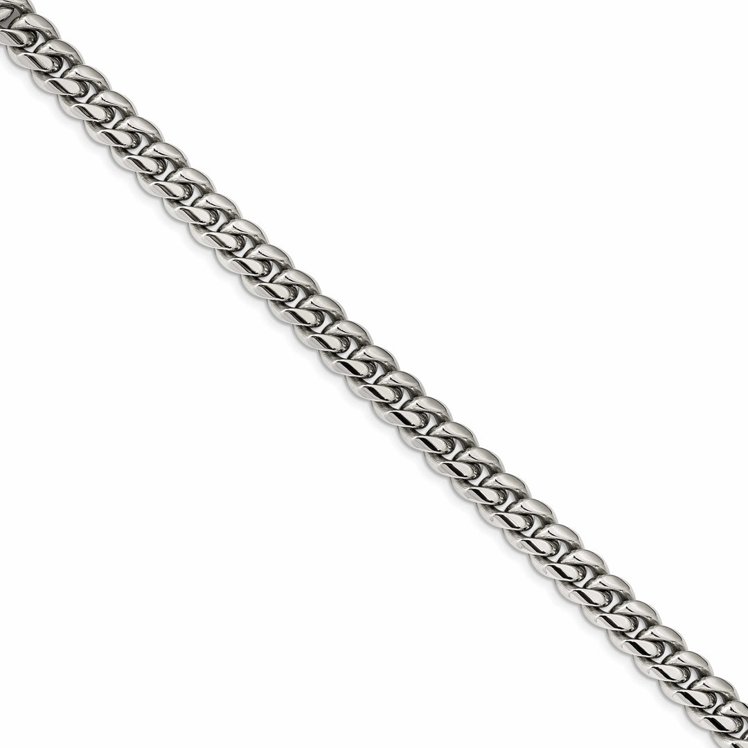 Chisel Stainless Steel Polished 8.25 inch Curb Bracelet