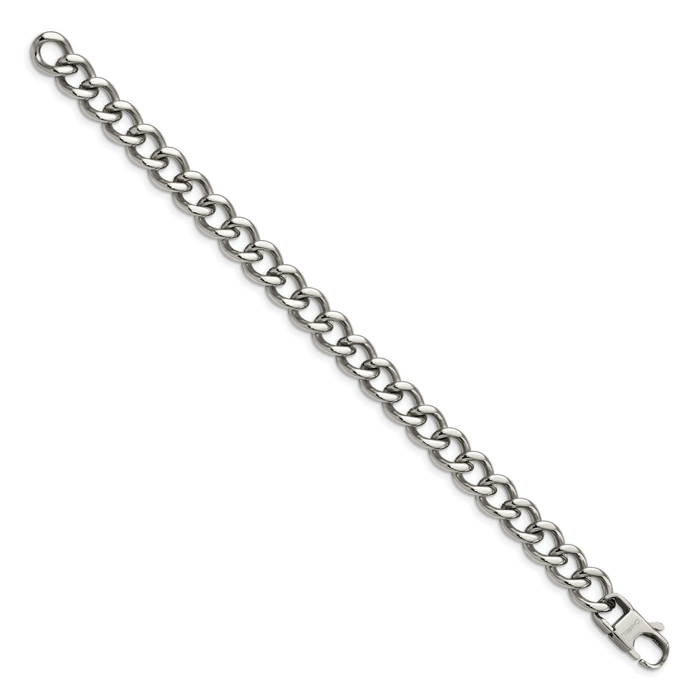 Chisel Stainless Steel Polished 8.5 inch Curb Bracelet