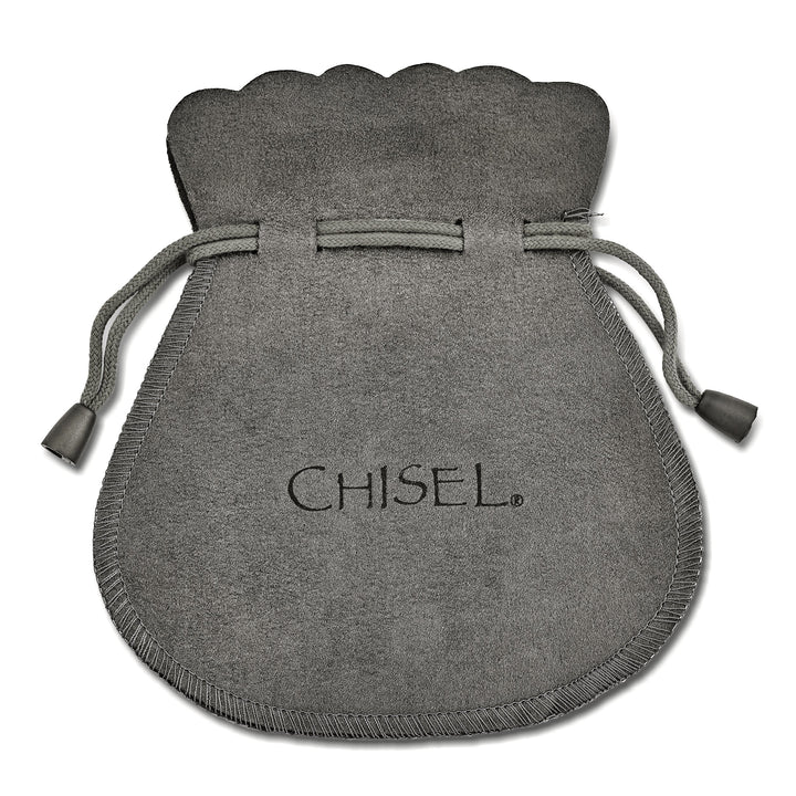 Chisel Stainless Steel Polished Black IP-plated 2mm Bangle