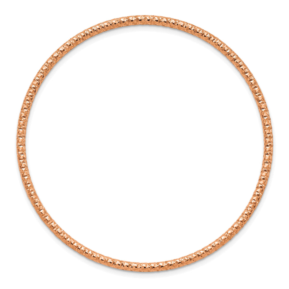 Chisel Stainless Steel Rose IP-plated 2mm Slip on Bangle