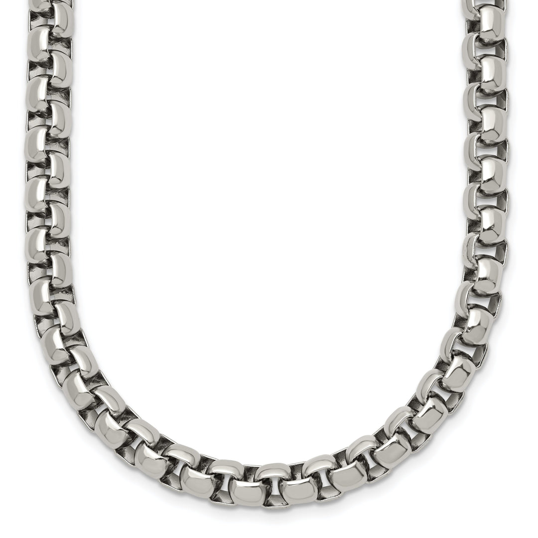 Chisel Stainless Steel Rounded Box Chain 24 Inch