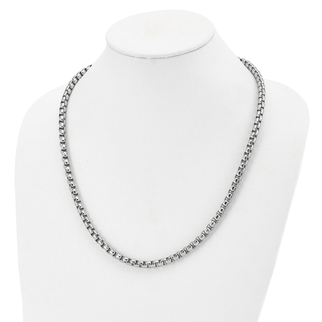 Chisel Stainless Steel Rounded Box Chain 24 Inch