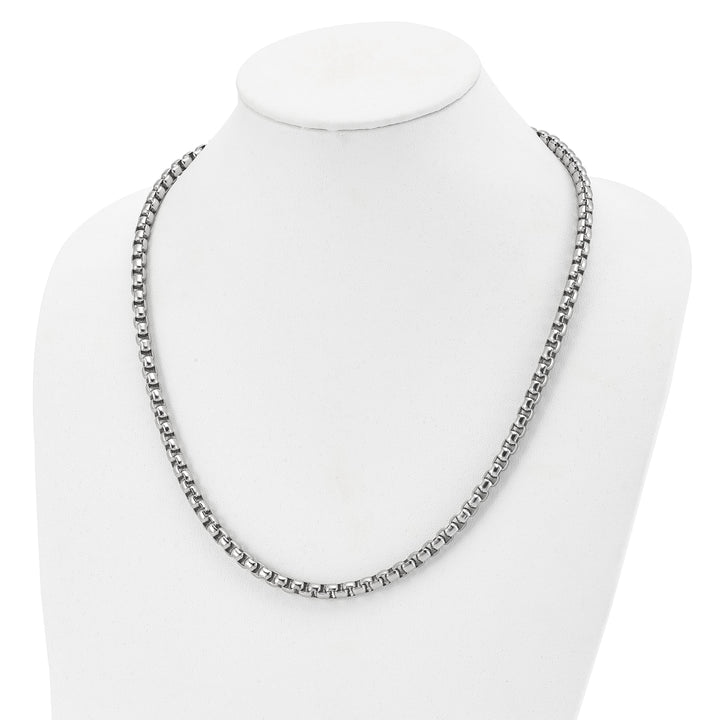 Chisel Stainless Steel Rounded Box Chain 24 Inch