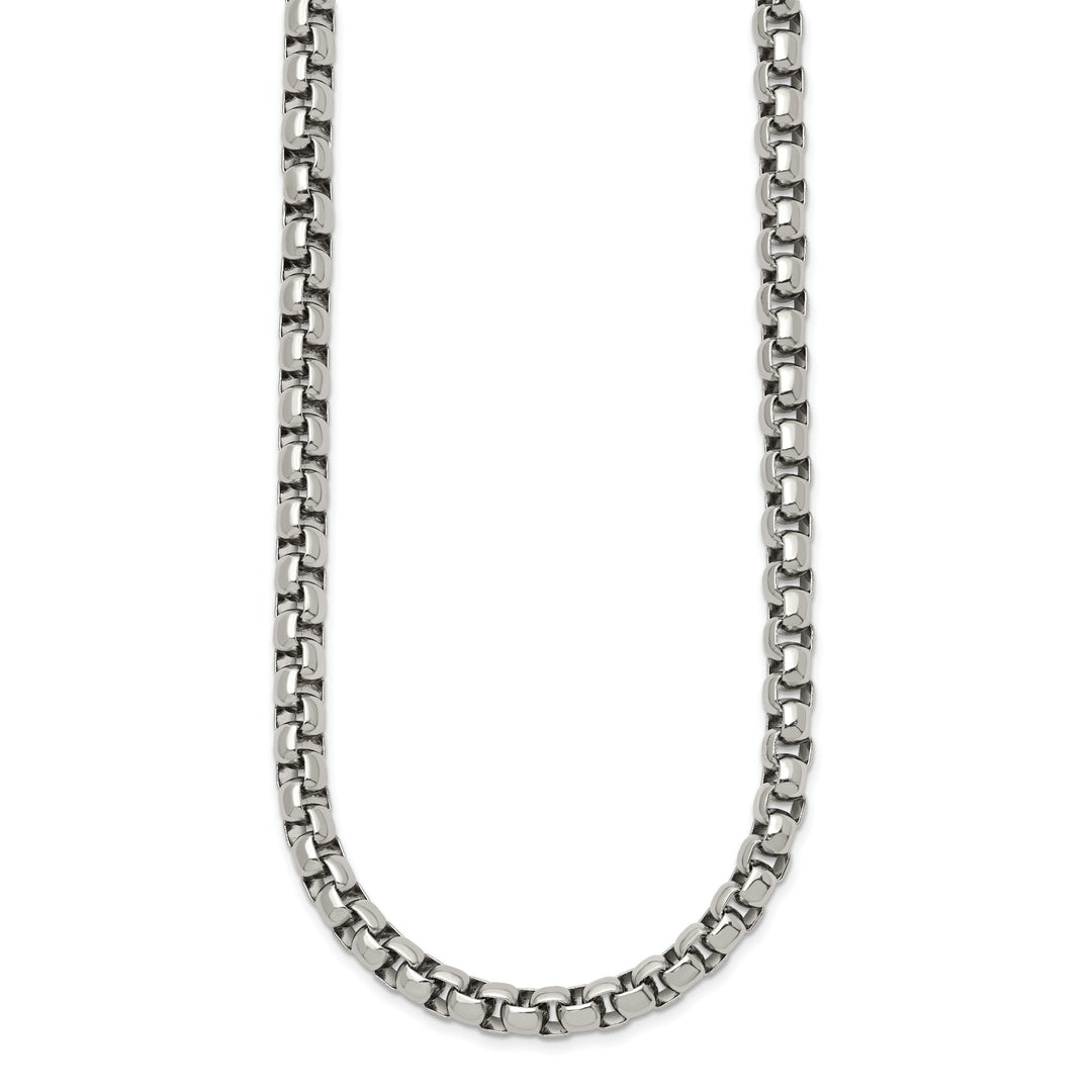 Chisel Stainless Steel Rounded Box Chain 24 Inch