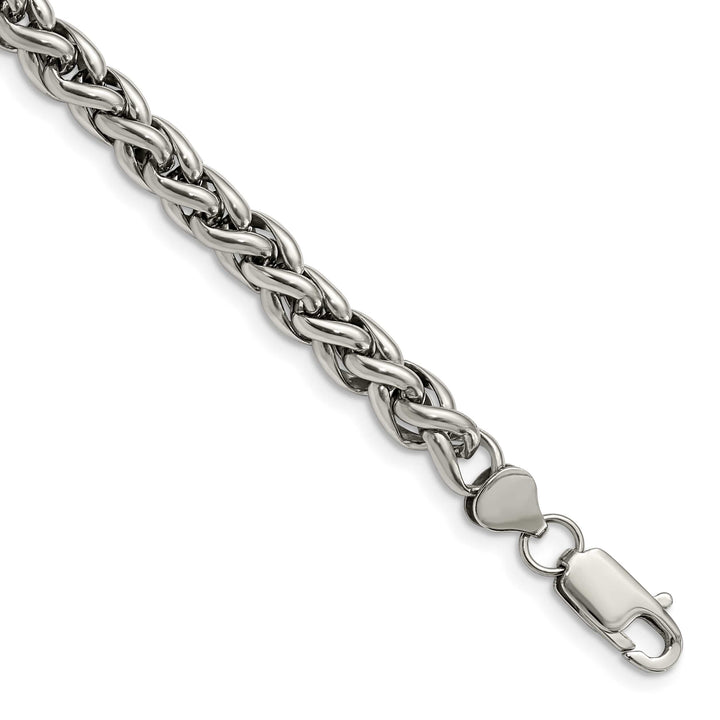 Chisel Stainless Steel Wheat Bracelet Bracelet 8.5 Inch