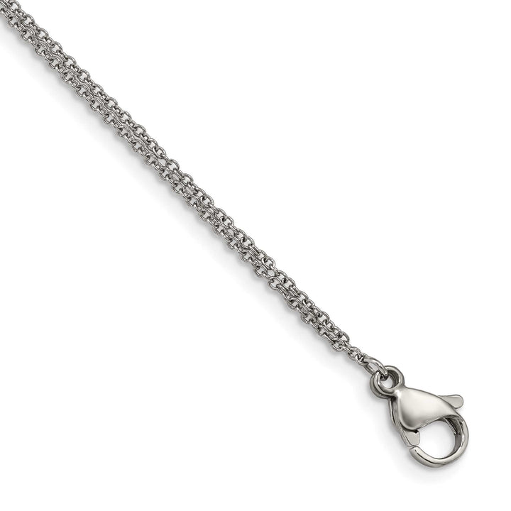 Chisel Stainless Steel with CZ Infinity Symbol 6.25" Bracelet with 2"