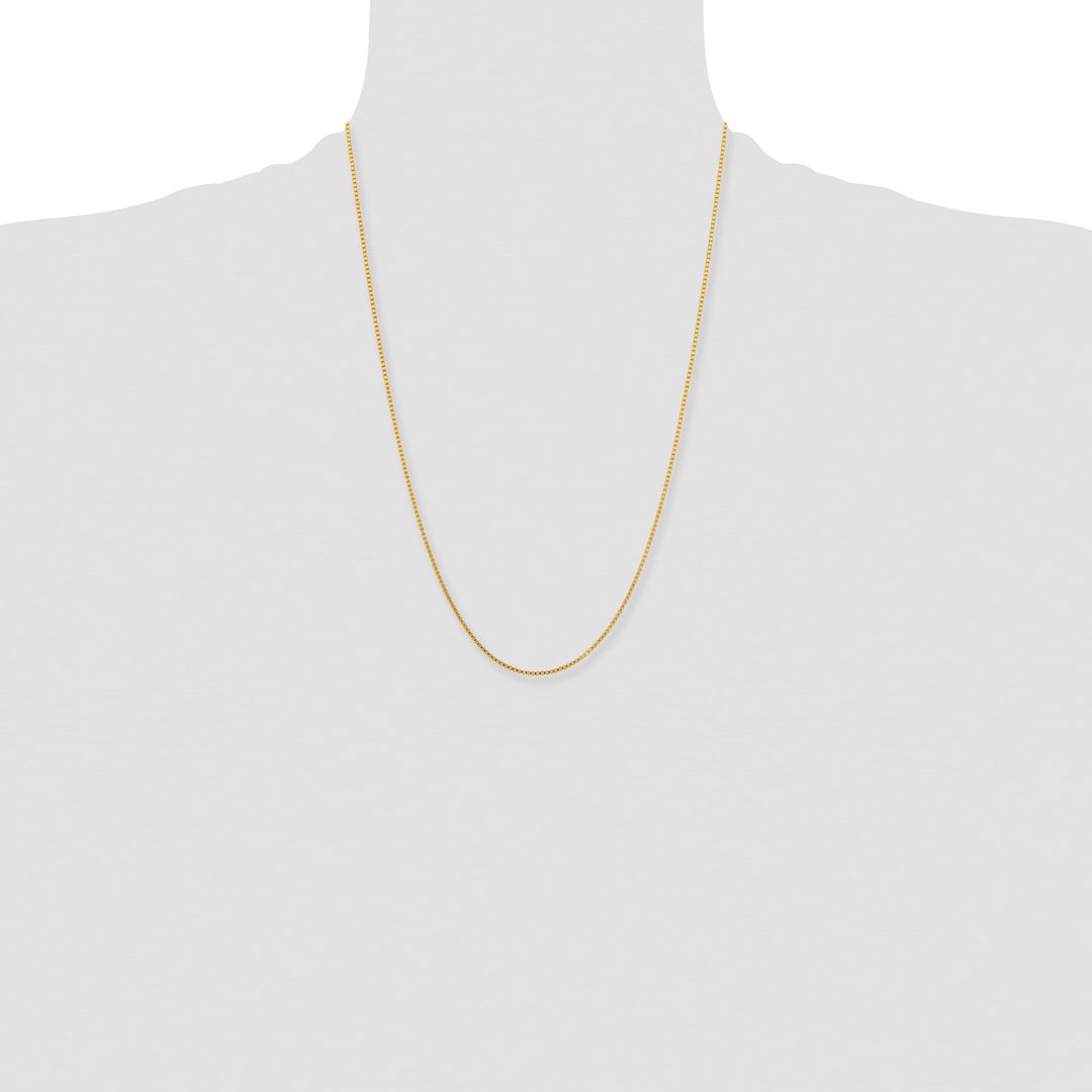Chisel Stainless Steel Yellow Finish Finish 1.5mm Box Chain