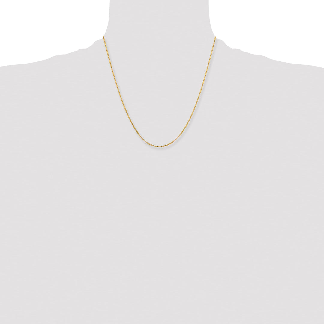 Chisel Stainless Steel Yellow Finish Finish 1.5mm Box Chain