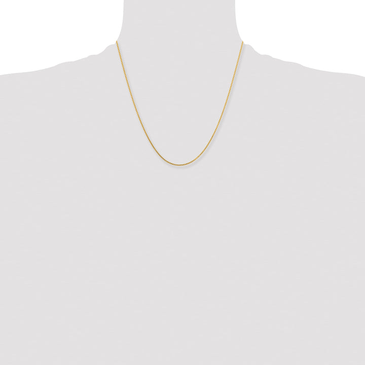 Chisel Stainless Steel Yellow Finish Finish 1.5mm Box Chain