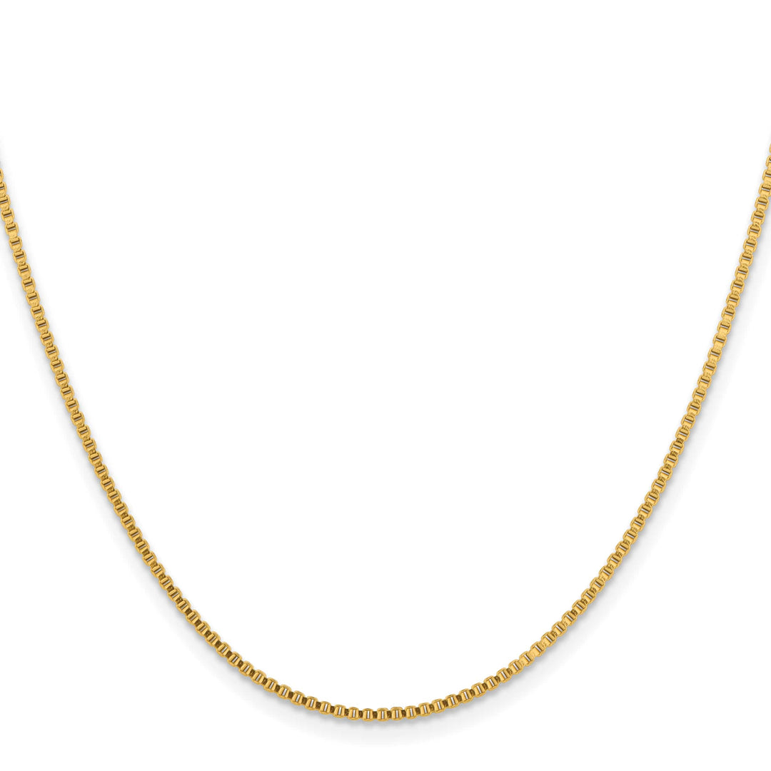 Chisel Stainless Steel Yellow Finish Finish 1.5mm Box Chain