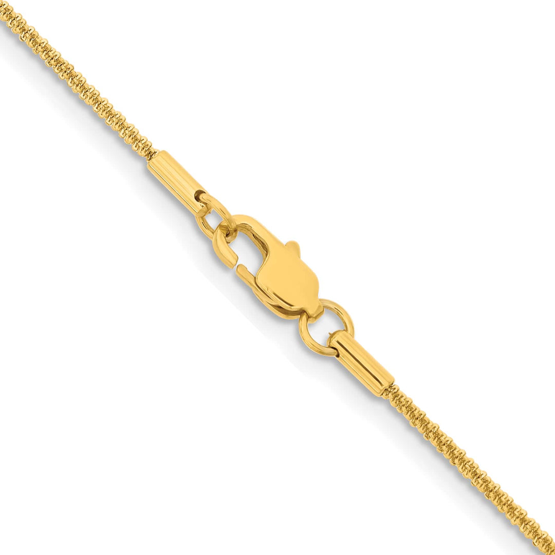 Chisel Stainless Steel Yellow Finish Finish 1.7mm Cyclone Chain
