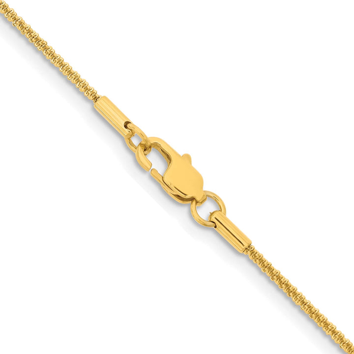 Chisel Stainless Steel Yellow Finish Finish 1.7mm Cyclone Chain