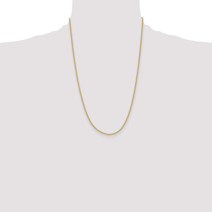 Chisel Stainless Steel Yellow Finish Finish 2.25mm Round Curb Chain