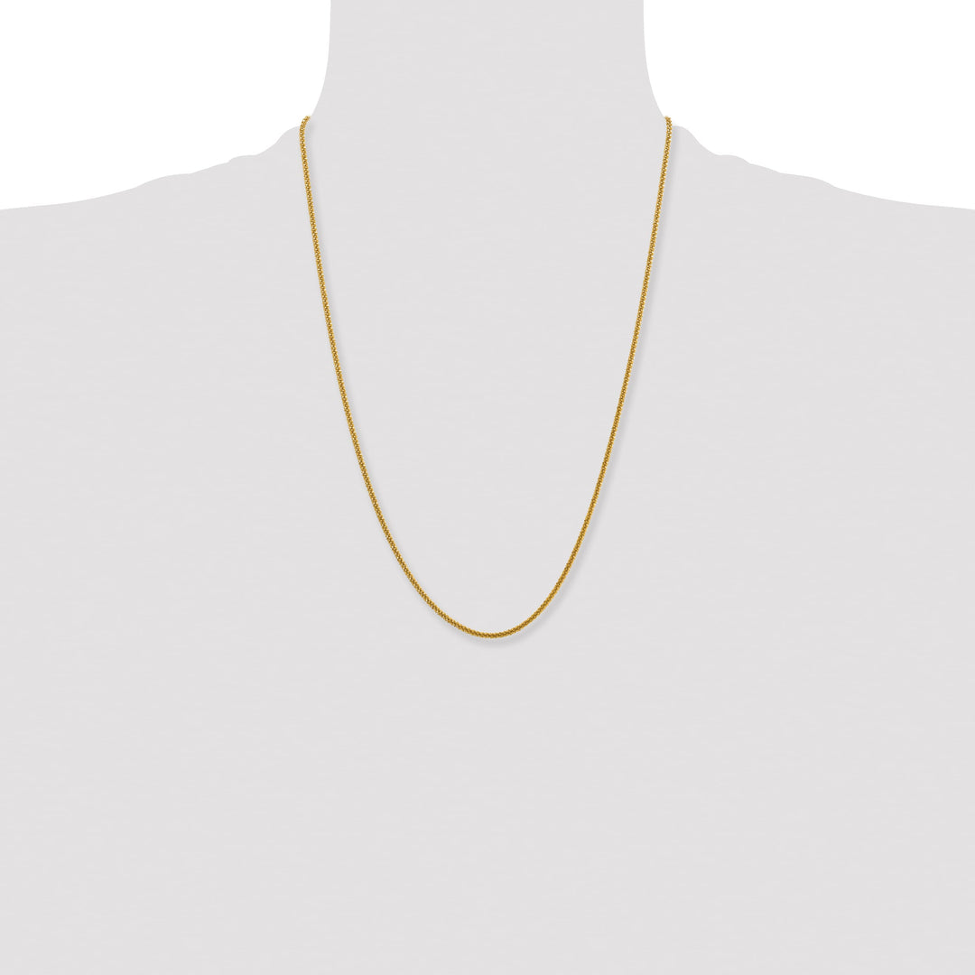 Chisel Stainless Steel Yellow Finish Finish 2.2mm Cyclone Chain