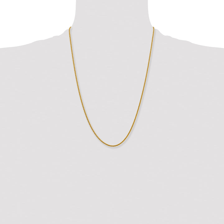 Chisel Stainless Steel Yellow Finish Finish 2.2mm Cyclone Chain