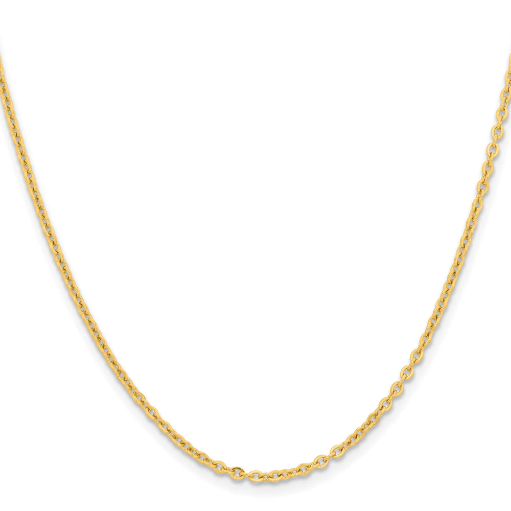 Chisel Stainless Steel Yellow Finish Finish 2.3mm Cable Chain