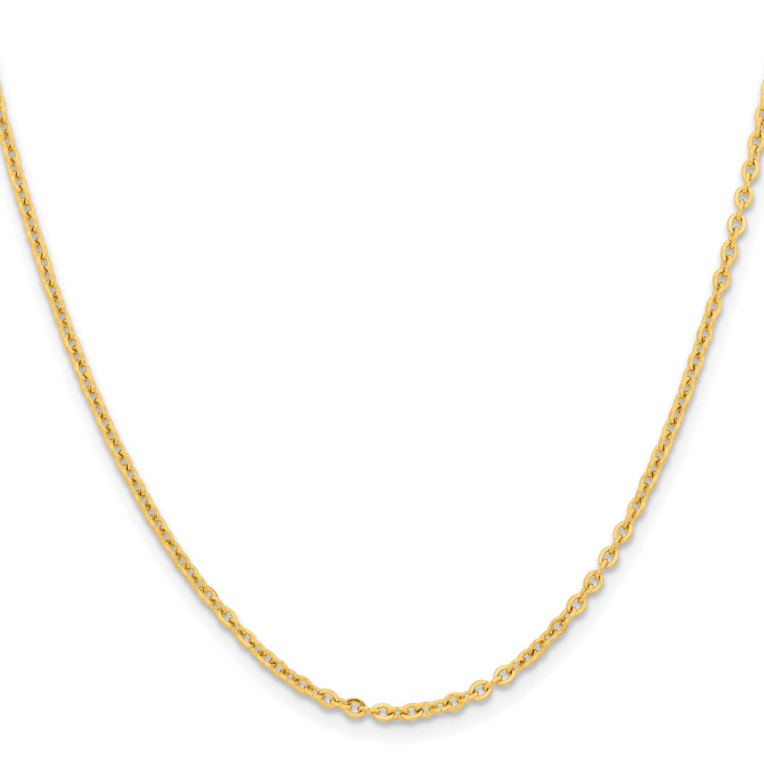 Chisel Stainless Steel Yellow Finish Finish 2.3mm Cable Chain