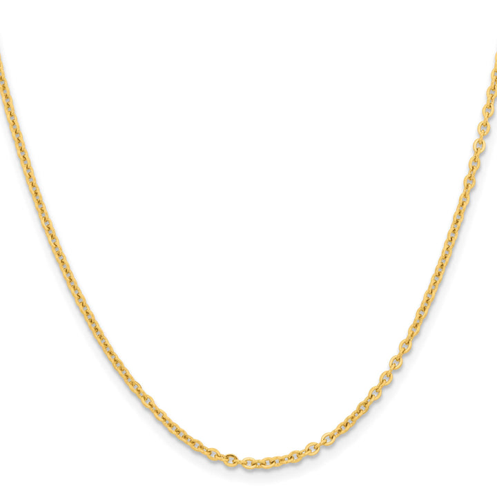 Chisel Stainless Steel Yellow Finish Finish 2.3mm Cable Chain