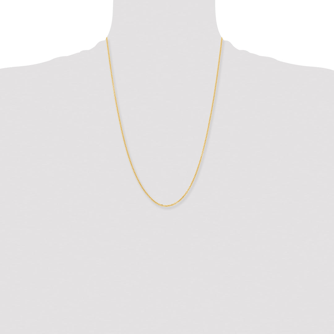 Chisel Stainless Steel Yellow Finish Finish 2.3mm Cable Chain