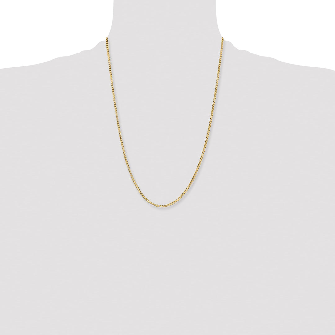 Chisel Stainless Steel Yellow Finish Finish 2.4mm Box Chain