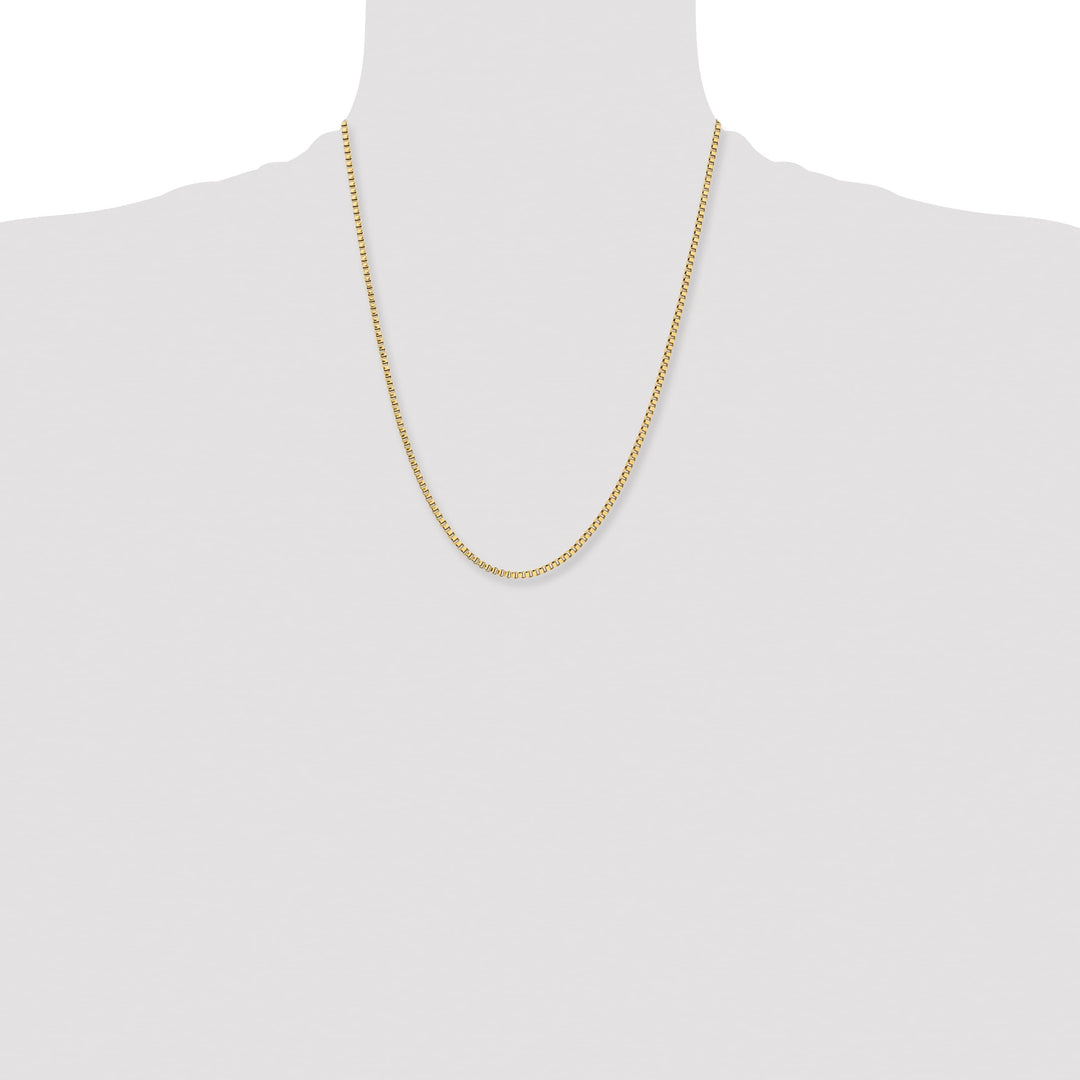 Chisel Stainless Steel Yellow Finish Finish 2.4mm Box Chain