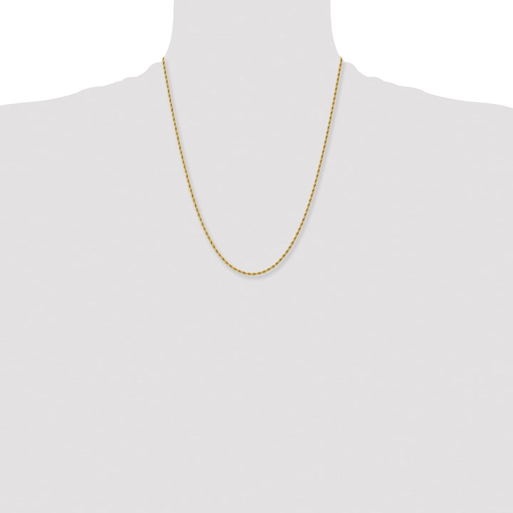 Chisel Stainless Steel Yellow Finish Finish 2.4mm Rope Chain