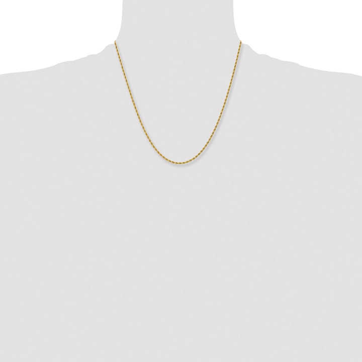 Chisel Stainless Steel Yellow Finish Finish 2.4mm Rope Chain