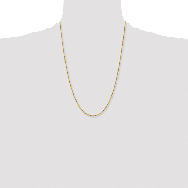Chisel Stainless Steel Yellow Finish Finish 2.4mm Rope Chain