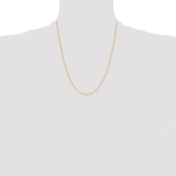 Chisel Stainless Steel Yellow Finish Finish 2mm Ball Chain