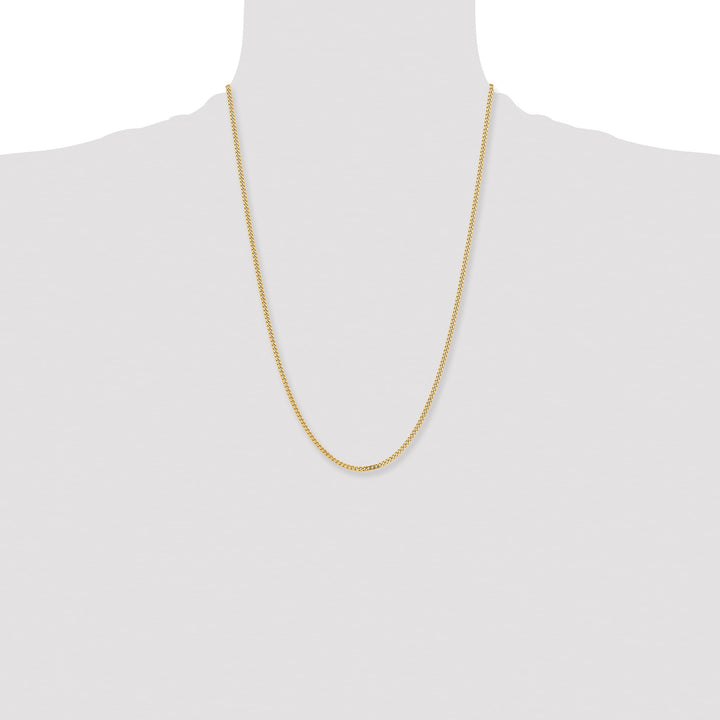 Chisel Stainless Steel Yellow Finish Finish 3mm Curb Chain