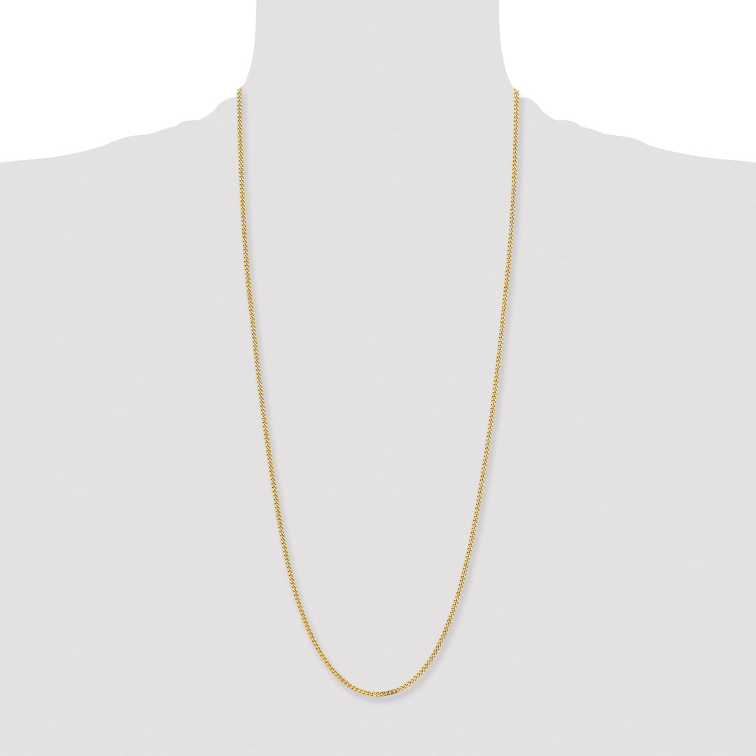 Chisel Stainless Steel Yellow Finish Finish 3mm Curb Chain