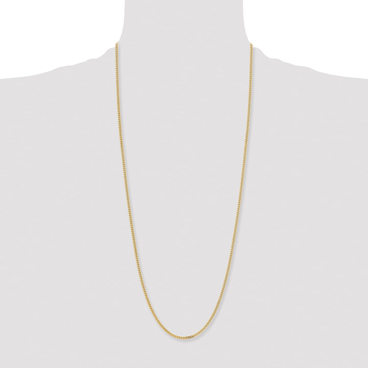 Chisel Stainless Steel Yellow Finish Finish 3mm Curb Chain