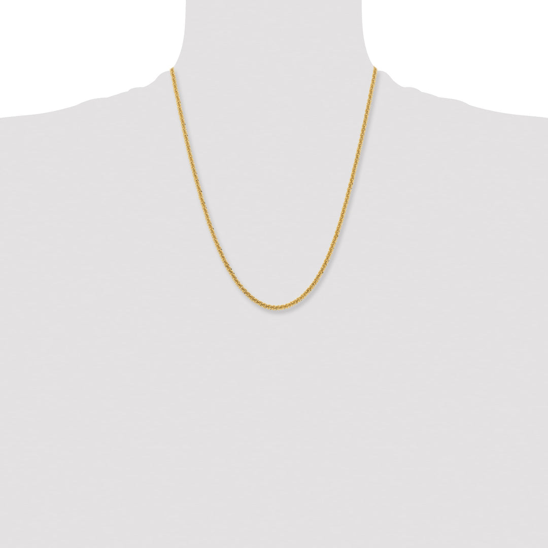 Chisel Stainless Steel Yellow Finish Finish 3mm Cyclone Chain