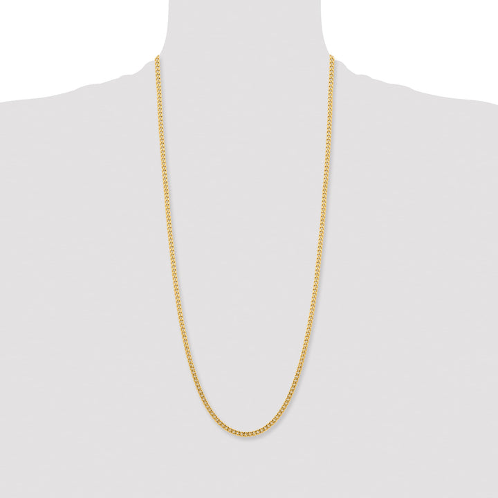 Chisel Stainless Steel Yellow Finish Finish 4mm Curb Chain