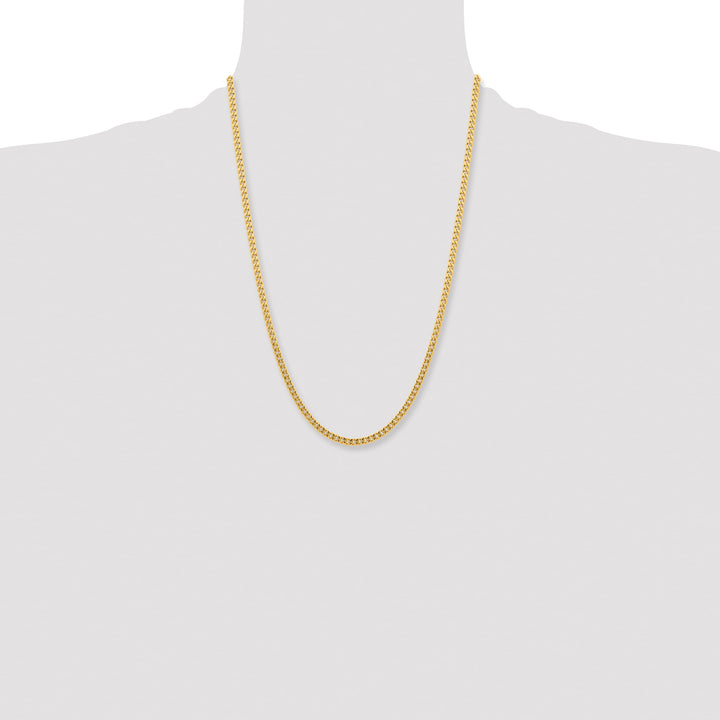 Chisel Stainless Steel Yellow Finish Finish 4mm Curb Chain