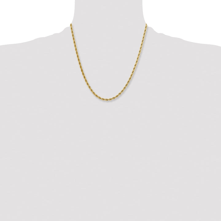 Chisel Stainless Steel Yellow Finish Finish 4mm Rope Chain