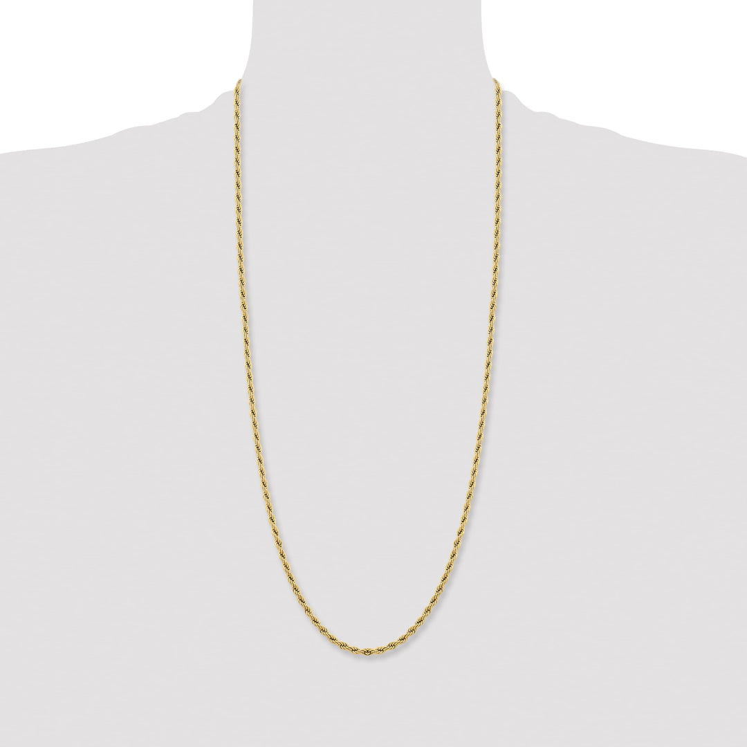 Chisel Stainless Steel Yellow Finish Finish 4mm Rope Chain