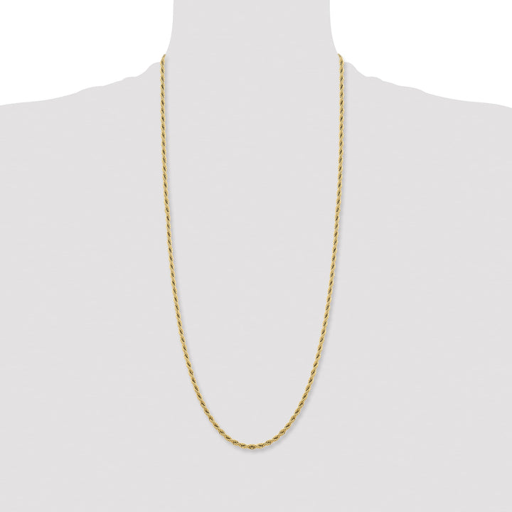 Chisel Stainless Steel Yellow Finish Finish 4mm Rope Chain