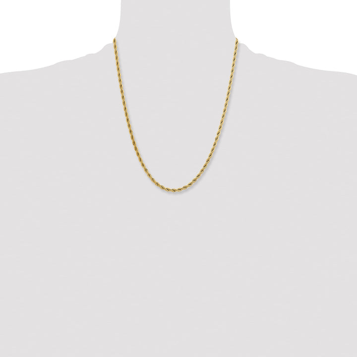 Chisel Stainless Steel Yellow Finish Finish 4mm Rope Chain