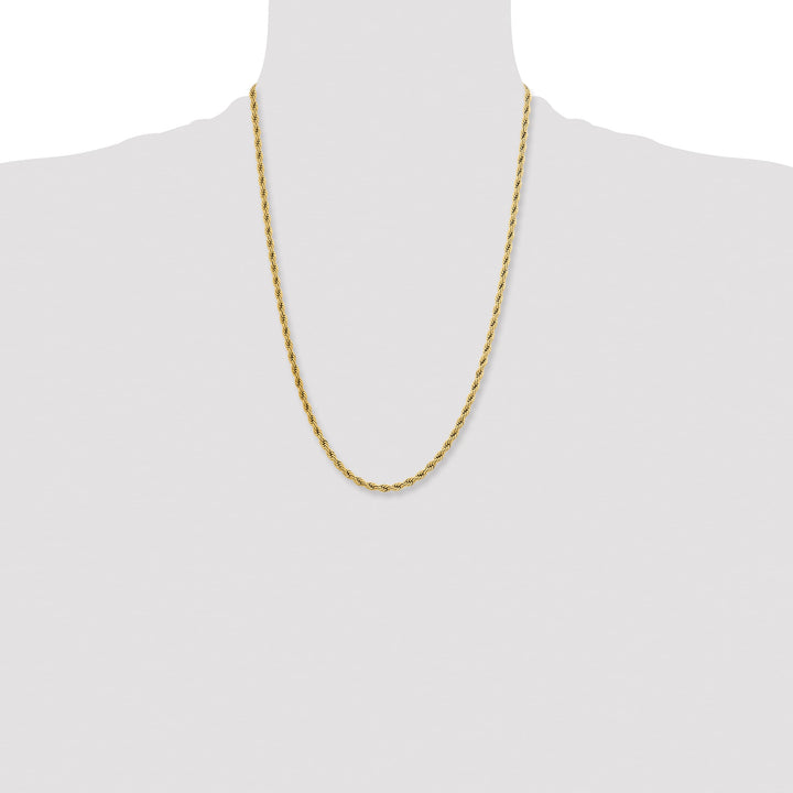 Chisel Stainless Steel Yellow Finish Finish 4mm Rope Chain